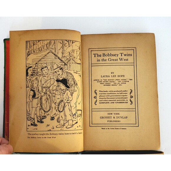 Bobbsey Twins Books Laura Lee Hope In The Great West Merry Days Indoors And Out - Picture 5 of 7